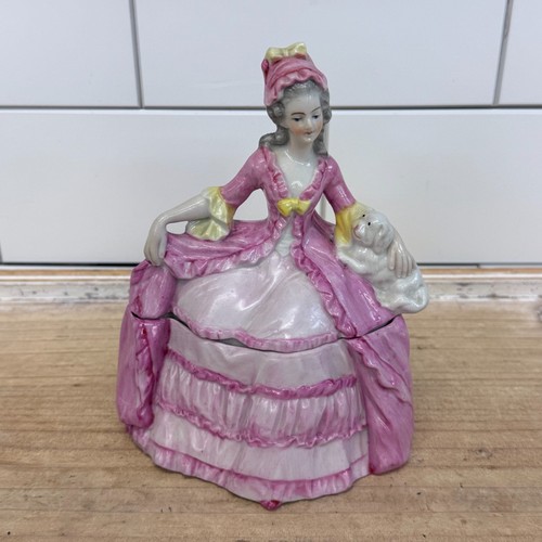 Antique porcelain lady - porcelain,